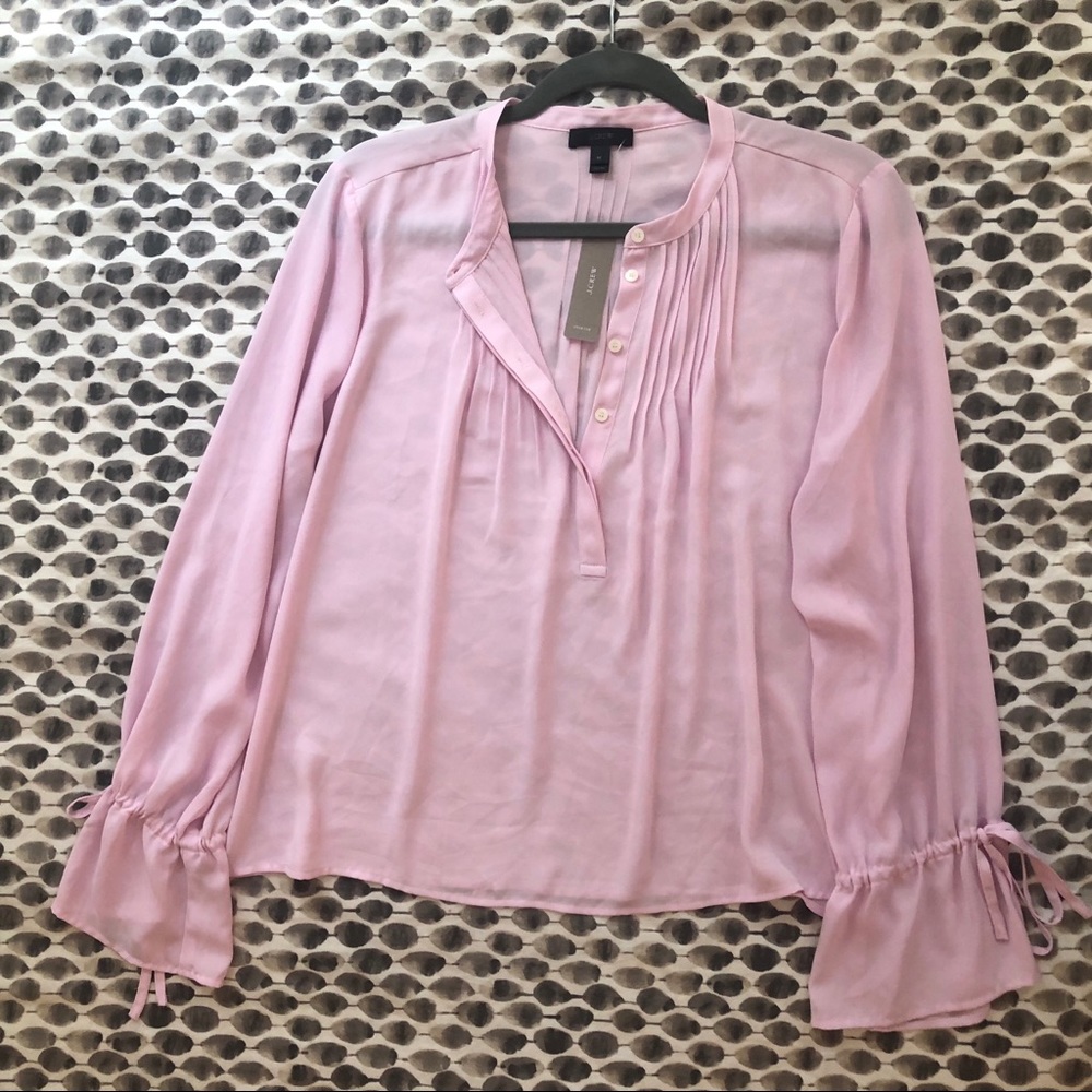 J.Crew blouse in Millennial Pink